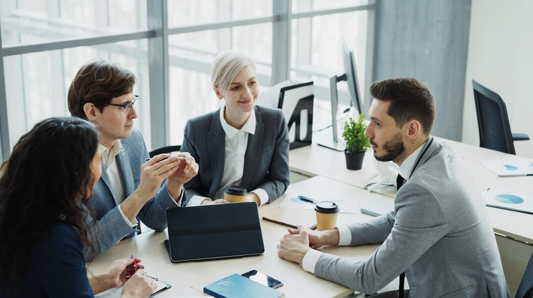business professionals in meeting